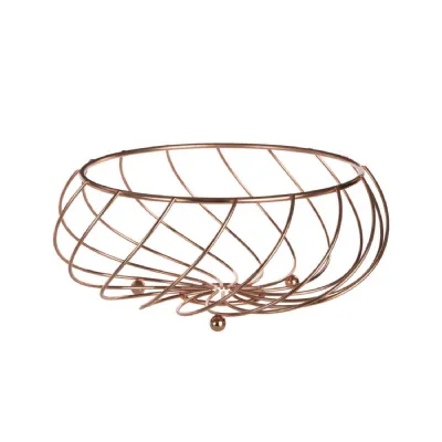 Fruit Basket Rose Gold With Swirl Base