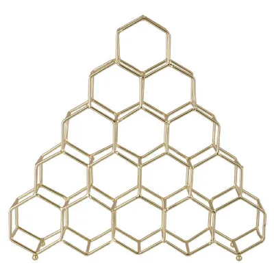 Vertex Contemporary 15 Bottle Gold Plated Spice Rack