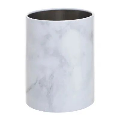White Marble Effect Utencil Holder