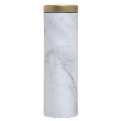 White Marble Effect Pasta Canister
