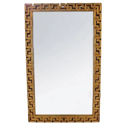 Gold Metal Wall Mirror Decorative Full Length Frame