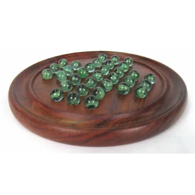 Solitaire with Marbles Sheesham Wood 22cm