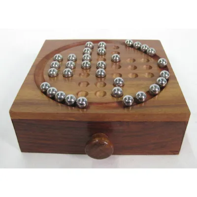 Solitaire With Drawer Sheesham Wood 14cm