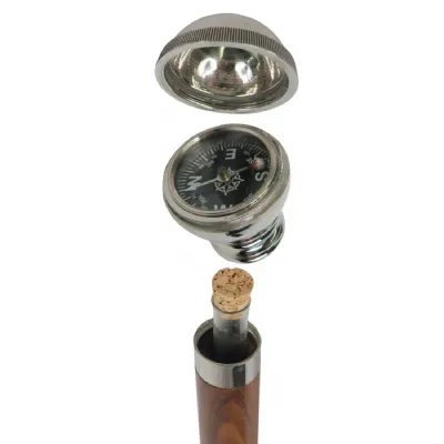 Sheesham Wood Compass Walking Stick 96cm