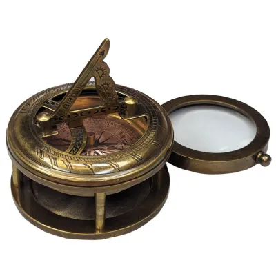 Compass Sundial Magnifying Glass AB 7cm