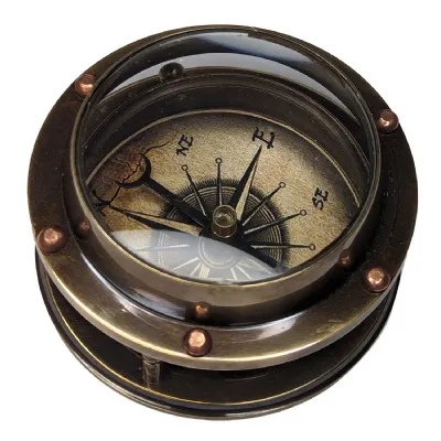 Compass With Magnifying Glass 6.5cm
