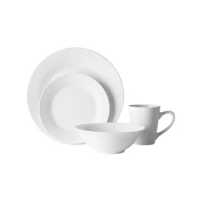 White Porcelain Mid Century Dinner Set