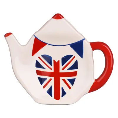 Teapot Design Union Jack Teabag Tidy