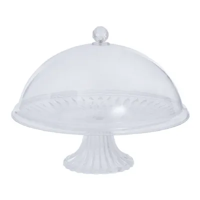 Clear Cake Stand with Dome Lid