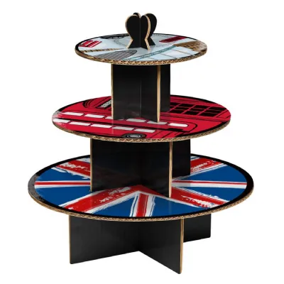 Cool Britannia 3 Tier Cake Stand