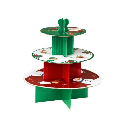 Santas Little Christmas Knock Down Cake Stand