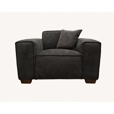 Modern Style Black Boucle Fabric Upholstered Accent Chair