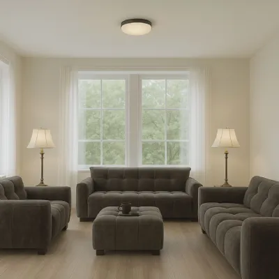 Modern Brown Velvet Upholstered 2 Seater Sofa with Channel Stitching