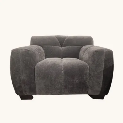 Modern Style Luxury Brown Velvet Upholstered Accent Chair