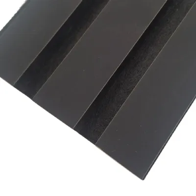 Black Slat 240cm x 32cm Acoustic Wall Panels Pack of 2