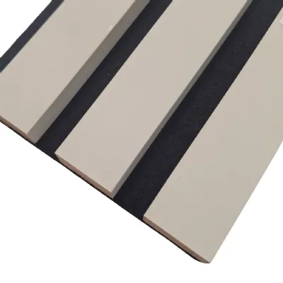 Concrete Slat 240cm x 32cm Acoustic Wall Panels Pack of 2
