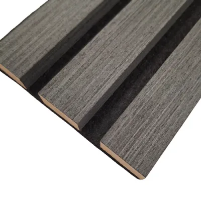 Black Oak Slat 240cm x 32cm Acoustic Wall Panels Pack of 2