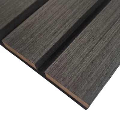 Black Oak Wide Slat 240cm x 30cm Wall Panels Pack of 2