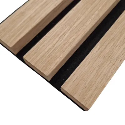 Premium Oak Slat 240cm x 32cm Acoustic Wall Panels Pack of 2