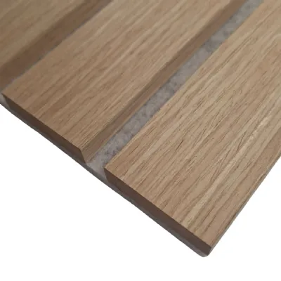 Oak Grey Felt Wide Slat 240cm x 30cm Wall Panels Pack of 2
