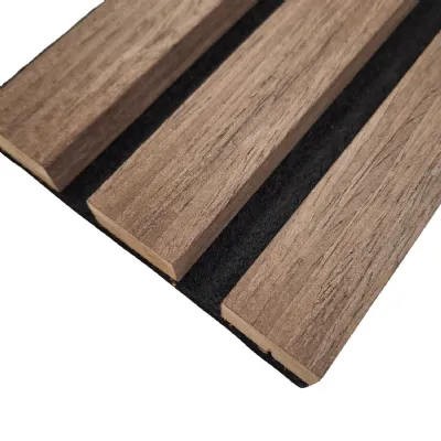 Smoked Oak Slat 240cm x 32cm Acoustic Wall Panels Pack of 2