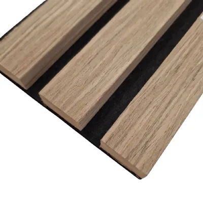 Walnut Slat 240cm x 32cm Acoustic Wall Panels Pack of 2