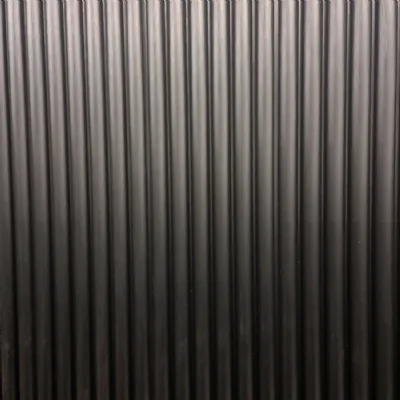 Set of 15 Metallic Silver WPC Fluted Decorative Wall Panels with Wood Effect Finish