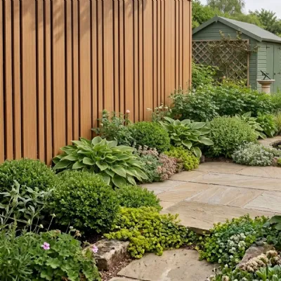 Set of 4 Modern Grey Oak Composite Exterior Wide Slat Wall Cladding 180 x 21.9cm