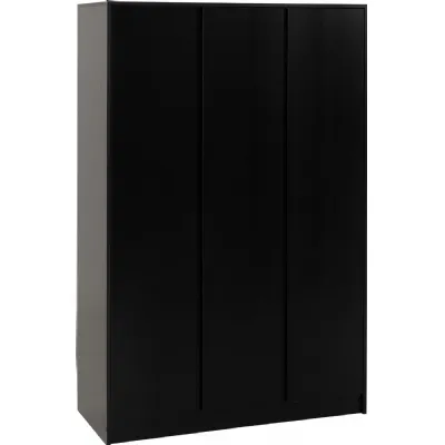 Malvern 3 Door Wardrobe Black