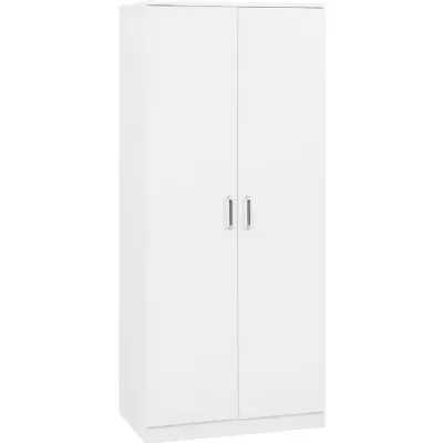 Dakota 2 Door Wardrobe White