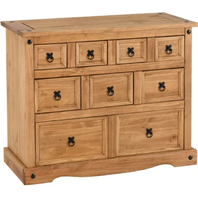 Corona 4+3+2 Drawer Merchant Chest Distressed Waxed Pine