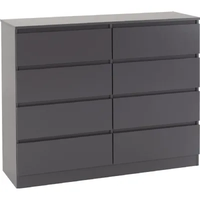 Malvern 8 Drawer Chest Grey