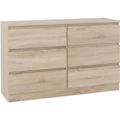 Malvern 6 Drawer Chest Sonoma Oak Effect