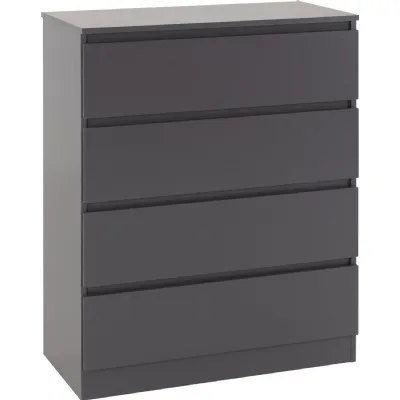 Malvern 4 Drawer Chest Grey