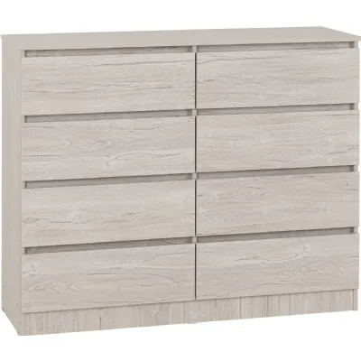 Malvern 8 Drawer Chest Urban Snow