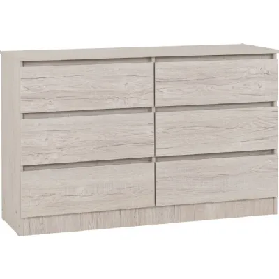 Malvern 6 Drawer Chest Urban Snow