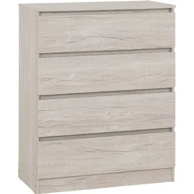Malvern 4 Drawer Chest Urban Snow