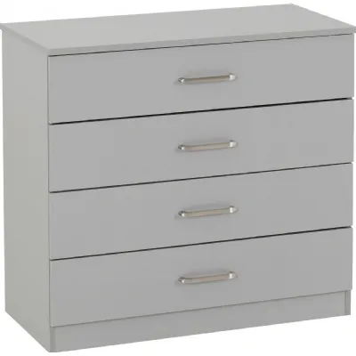Dakota 4 Drawer Chest Light Grey