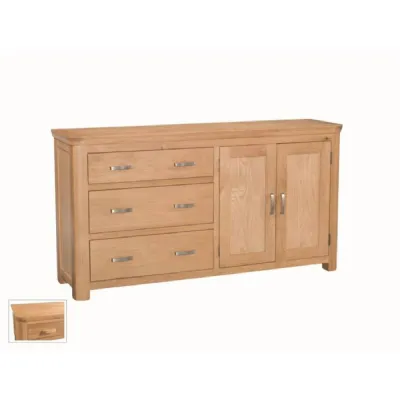 Solid Oak Large Sideboard