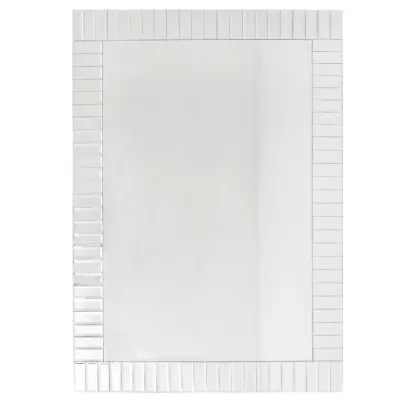 Clear Mirrored Glass Large Rectangular Wall Mirror