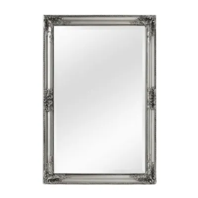 Aged Silver Rectangular Mirror
