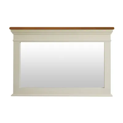 New England Style Wall Mirror in Cream