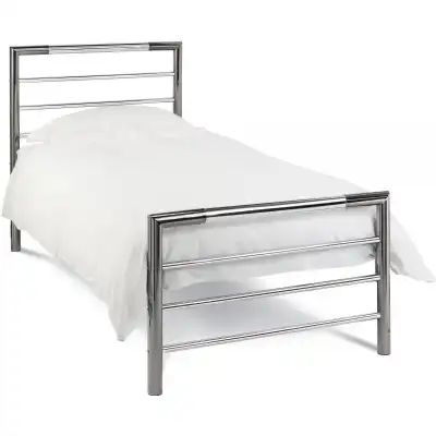 Metal Chrome Kids Single Bed
