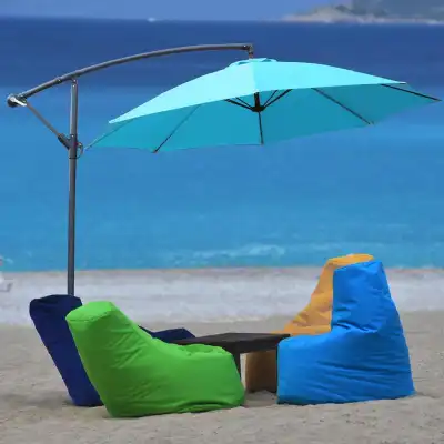 Kos Cantilever Parasol with 8 Ribs in Blue