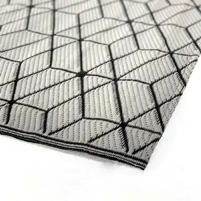 Large Grey Outdoor Rug 5x7.5 (160cm x 230cm)