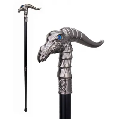 Blue Eyed Dragon Swagger Cane Walking Stick 93cm