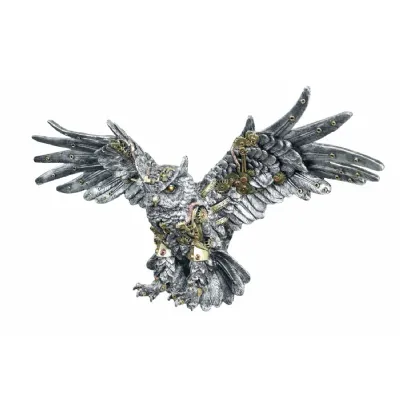 Steampunk Owl Wings Outstretched Wall Art 48cm