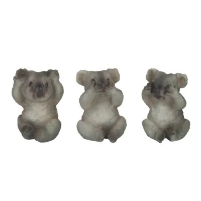 Set of 3 No Evil Koala 8cm