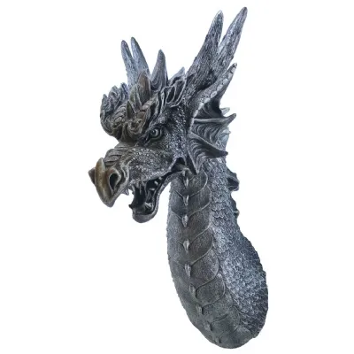 Dragon Head Wall Art Faux Taxidermy 41.5cm