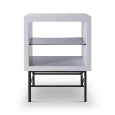 Alberto Side Table White And Black
